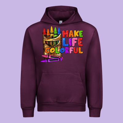 Make Life Colorful Urban Hoodie Designed By Texasbilliewilder