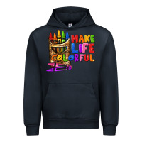 Navy make life colorful Urban Hoodie - texasbilliewilder