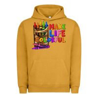 Pigment Peanut Butter make life colorful Urban Hoodie - texasbilliewilder
