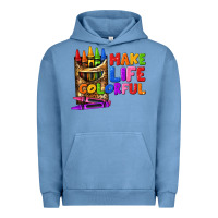 Pigment Pebble Blue make life colorful Urban Hoodie - texasbilliewilder