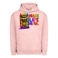 Pigment Salmon make life colorful Urban Hoodie - texasbilliewilder