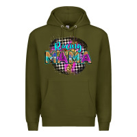 Army Green racing mama Premium Hoodie - Zillion Design Studio