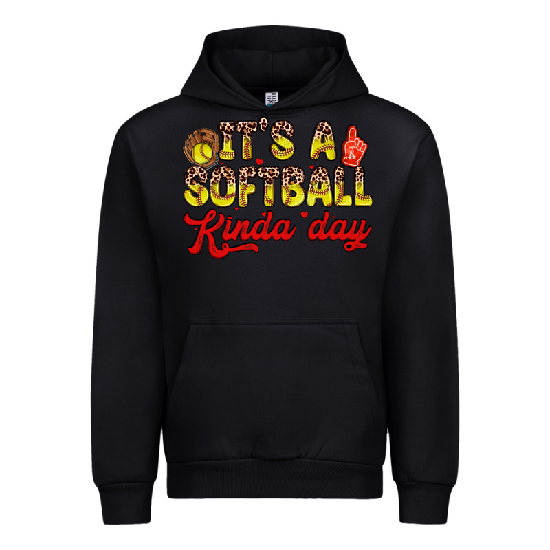 It S A Softball Kinda Day Urban Hoodie by Zillion Design Studio | Teevron