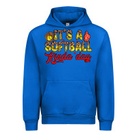 Cobalt it s a softball kinda day Urban Hoodie - Zillion Design Studio