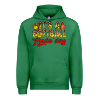 Emerald it s a softball kinda day Urban Hoodie - Zillion Design Studio