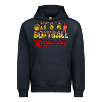 Navy it s a softball kinda day Urban Hoodie - Zillion Design Studio