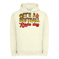 Pigment Pistachio it s a softball kinda day Urban Hoodie - Zillion Design Studio