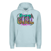 Blue Mist racing girl Premium Hoodie - Zillion Design Studio