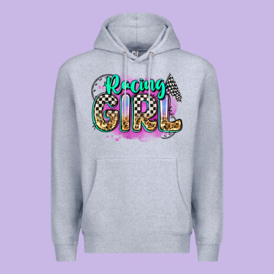 Racing Girl Premium Hoodie Designed By Zillion Design Studio