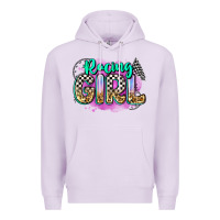 Lilac racing girl Premium Hoodie - Zillion Design Studio