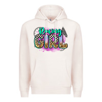 Pale Pink racing girl Premium Hoodie - Zillion Design Studio
