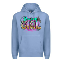Colony Blue racing girl Premium Hoodie - Zillion Design Studio