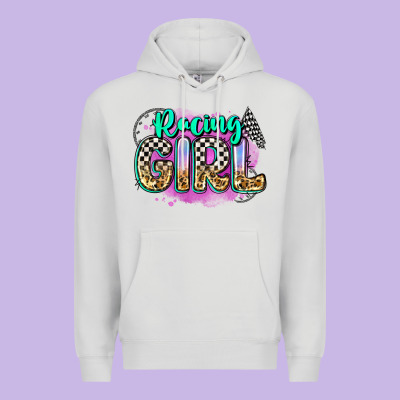 Racing Girl Premium Hoodie Designed By Zillion Design Studio