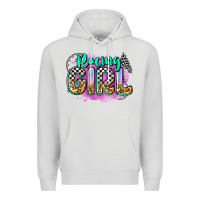 Dove Grey racing girl Premium Hoodie - Zillion Design Studio