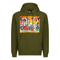 Army Green salty vibes Premium Hoodie - texasbilliewilder