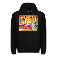 Black salty vibes Premium Hoodie - texasbilliewilder