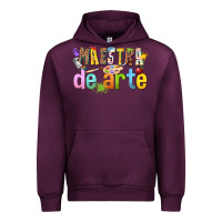 Mauve Wine maestra de arte Urban Hoodie - texasbilliewilder