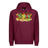 Burgundy sassy beach Premium Hoodie - texasbilliewilder