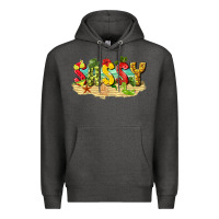 Charcoal Heather sassy beach Premium Hoodie - texasbilliewilder