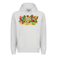 Dove Grey sassy beach Premium Hoodie - texasbilliewilder