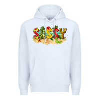 White sassy beach Premium Hoodie - texasbilliewilder