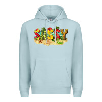 Blue Mist sassy beach Premium Hoodie - texasbilliewilder