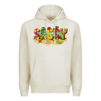 Oatmeal Heather sassy beach Premium Hoodie - texasbilliewilder