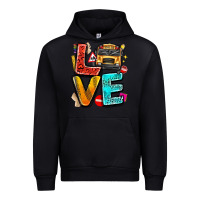 Black love school bus Urban Hoodie - texasbilliewilder