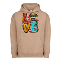 Pigment Burro love school bus Urban Hoodie - texasbilliewilder