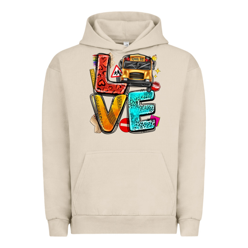 Love School Bus Urban Hoodie by texasbilliewilder | Teevron