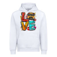 White love school bus Urban Hoodie - texasbilliewilder