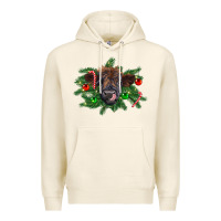 Tofu Christmas highland calf Premium Hoodie - RanaPortraitStore