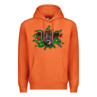 Carrot Christmas highland calf Premium Hoodie - RanaPortraitStore