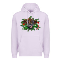 Christmas Highland Calf Premium Hoodie | Teevron