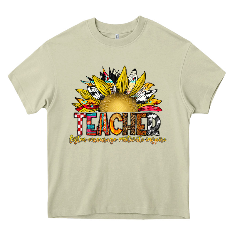 Teacher Heavy Core Tee by CowhideDigitalArt | Teevron