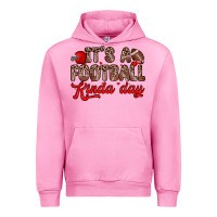 Fuchsia Pink it s a football kinda day Urban Hoodie - Zillion Design Studio
