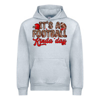 Heather Grey it s a football kinda day Urban Hoodie - Zillion Design Studio