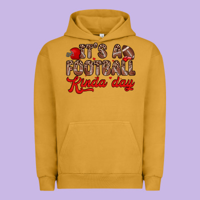 It S A Football Kinda Day Urban Hoodie Designed By Zillion Design Studio