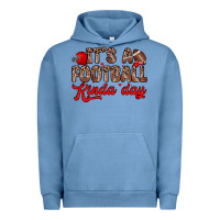 Pigment Pebble Blue it s a football kinda day Urban Hoodie - Zillion Design Studio