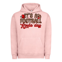 Pigment Salmon it s a football kinda day Urban Hoodie - Zillion Design Studio