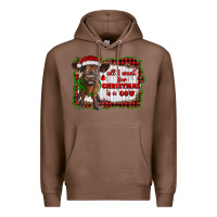 Chestnut all i want for christmas is a cow highland calf Premium Hoodie - RanaPortraitStore