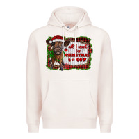 Pale Pink all i want for christmas is a cow highland calf Premium Hoodie - RanaPortraitStore