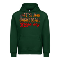 Forest Green it s a basketball kinda day Urban Hoodie - Zillion Design Studio