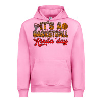 Fuchsia Pink it s a basketball kinda day Urban Hoodie - Zillion Design Studio