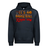 Navy it s a basketball kinda day Urban Hoodie - Zillion Design Studio