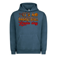 Pigment Midnight Navy it s a basketball kinda day Urban Hoodie - Zillion Design Studio