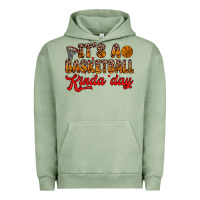 Pigment Oil Green it s a basketball kinda day Urban Hoodie - Zillion Design Studio