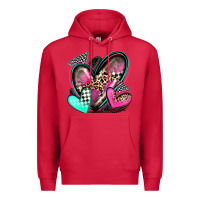 Cardinal race hearts Premium Hoodie - Zillion Design Studio