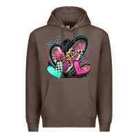 Coffee race hearts Premium Hoodie - Zillion Design Studio