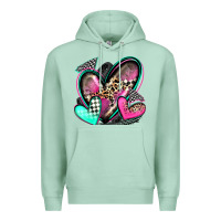 Seafoam race hearts Premium Hoodie - Zillion Design Studio
